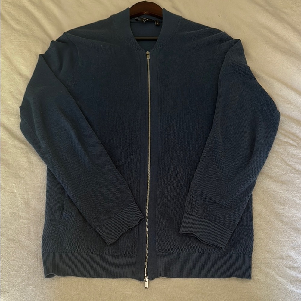 Theory blue full zip medium